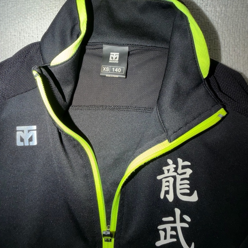 Mooto Taekwondo Stream Line Jacket Color Black/Neon Training Size: XS - Picture 7 of 14